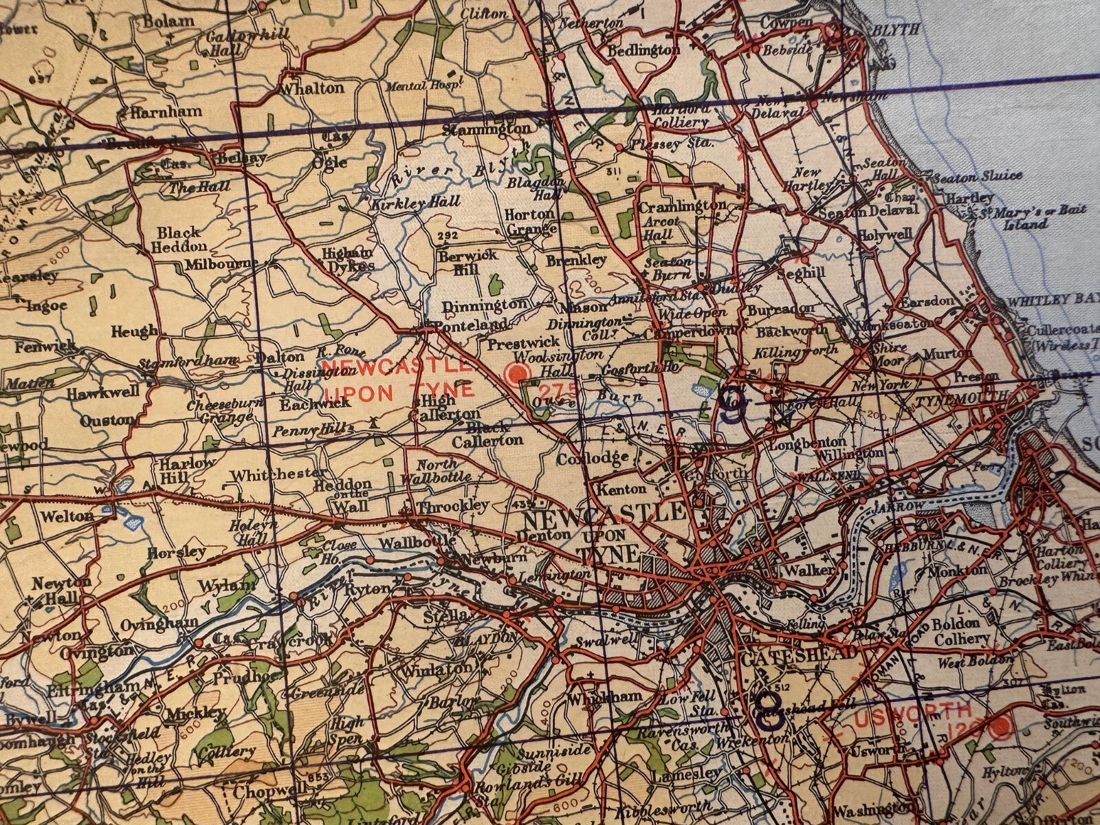 Original WW2 British Army RAF Navy Base Map of England - South West - Cornwall - The Militaria Shop