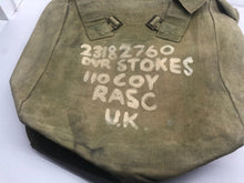 Load image into Gallery viewer, Original WW2 British Army 37 Pattern Large Pack - Named - RASC - The Militaria Shop