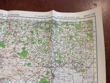 Load image into Gallery viewer, Original WW2 British Army GSGS OS Map of England & Wales - Brighton & Eastbourne - The Militaria Shop