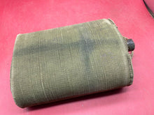 Lade das Bild in den Galerie-Viewer, Original WW2 British Army Waterbottle with Unusual Ribbed Canvas Cover - The Militaria Shop