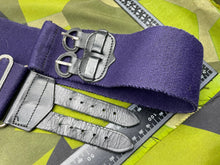 Load image into Gallery viewer, Original British Royal Navy Blue Canvas Stable Belt - Approx 36" (L) Waist - The Militaria Shop