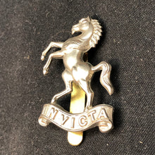 Load image into Gallery viewer, Genuine WW2 British Army Brass Cap Badge - West Kent Yeomanry - The Militaria Shop