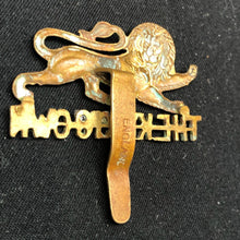 Charger l'image dans la galerie, Genuine WW2 British Army Brass Cap Badge - King's Own Royal Regiment (Lancaster) - The Militaria Shop