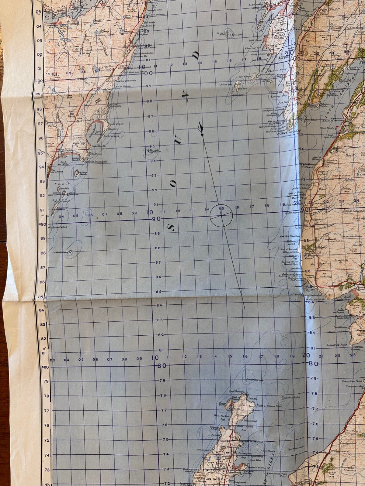 Original WW2 British Army GSGS Map of Scotland - Sound of Jura - The Militaria Shop