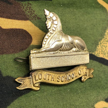 Load image into Gallery viewer, Original WW1 British Cap Badge - Louth School O.T.C. - The Militaria Shop