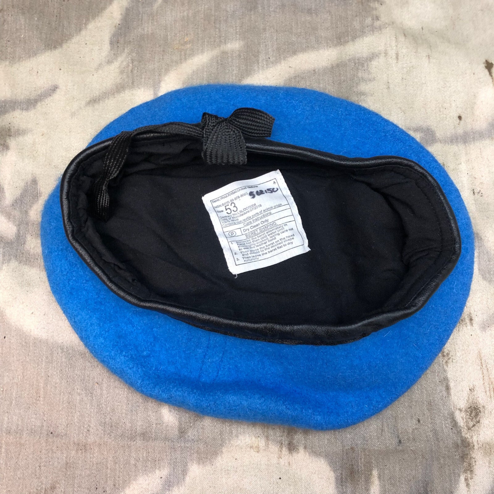 Genuine British Army Forces Beret - UN United Nations - Size 53 - The Militaria Shop