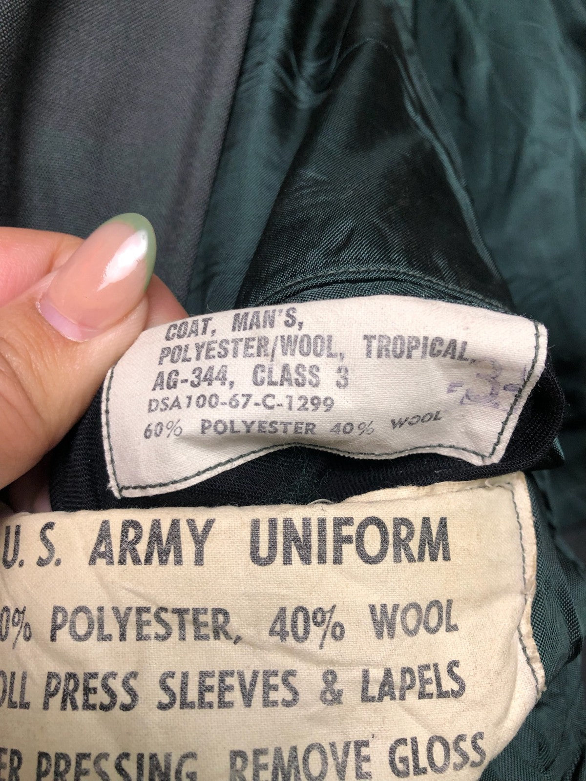 Original US Class 3 Uniform Jacket - Size 40" Chest - The Militaria Shop