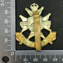 Load image into Gallery viewer, Genuine WW2 British Army Brass Cap Badge - Sherwood Foresters - The Militaria Shop