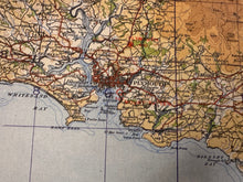 Load image into Gallery viewer, Original WW2 British Army RAF Navy Base Map of England - South West - Cornwall - The Militaria Shop