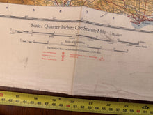 Load image into Gallery viewer, Original WW2 British Army RAF Navy Base Map of Scotland - The Eastern Highlands - The Militaria Shop