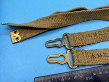 Lade das Bild in den Galerie-Viewer, Original British Army WW2 - 1940 Dated Cavalry Pattern Equipment Straps - Pair - The Militaria Shop