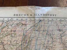 Load image into Gallery viewer, Original WW2 British Army GSGS OS Map of Great Britain - Brecon & Llandovery - The Militaria Shop