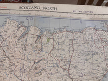 Load image into Gallery viewer, Original WW2 British Army RAF Navy Base Map of Scotland North - The Militaria Shop