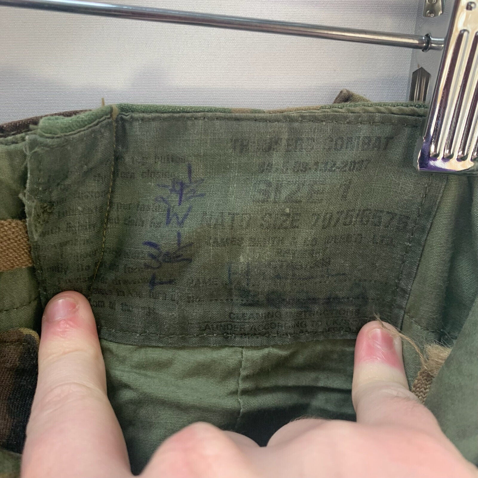Genuine British Army 68 Pattern DPM Jungle Camouflaged Trousers - Size 29" Waist - The Militaria Shop