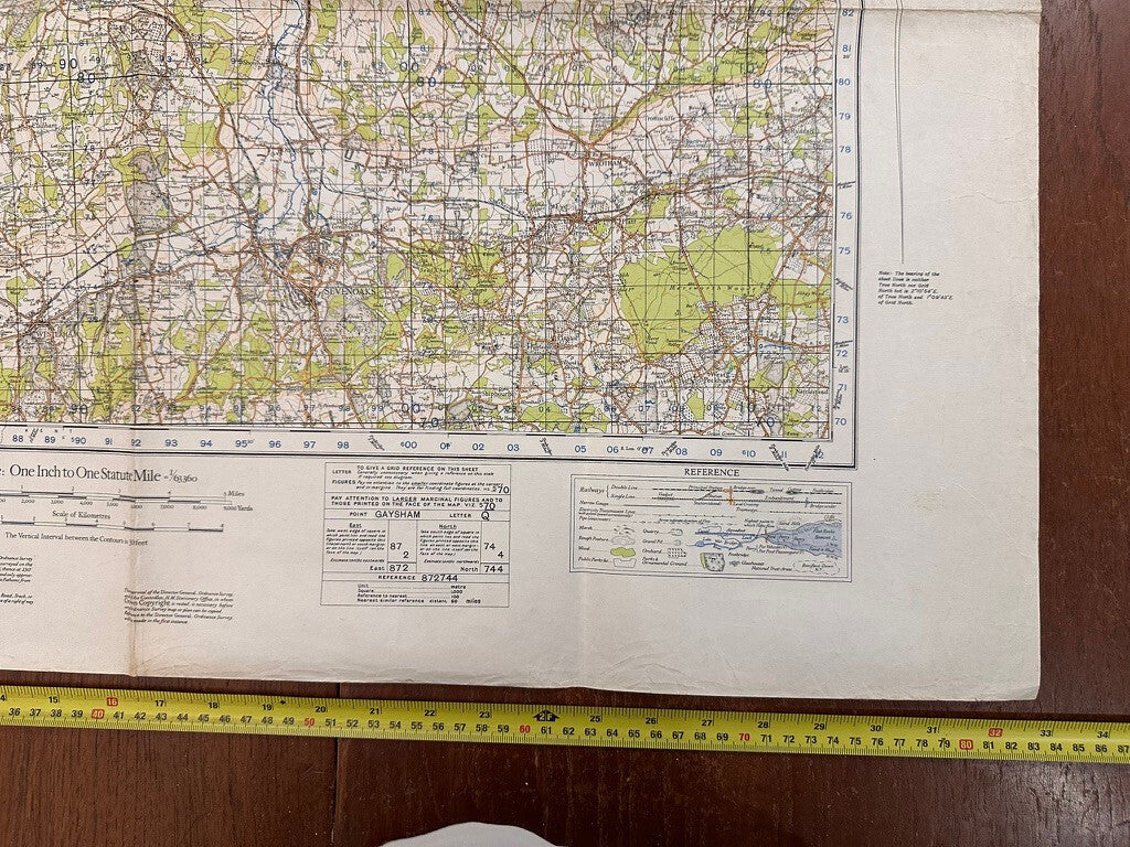 Original WW2 British Army GSGS OS Map of Great Britain - S.E London & Sevenoaks - The Militaria Shop