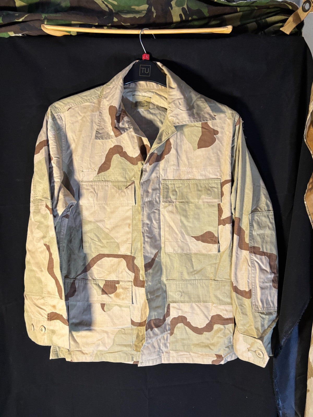 Gulf War US Army DCU Camouflaged Combat Field Coat/Jacket - Small/Short - The Militaria Shop