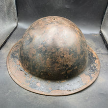 Load image into Gallery viewer, Original British Army WW2 Combat Steel Helmet - The Militaria Shop