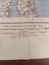 Load image into Gallery viewer, Original WW2 British Army RAF Navy Base Map of Scotland - Glasgow & Middle West - The Militaria Shop