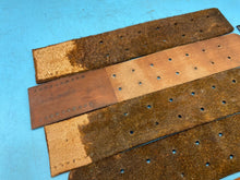 Lade das Bild in den Galerie-Viewer, WW2 German Army belt leather fastening strip. Black Leather Reproduction - The Militaria Shop