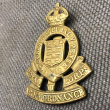 Charger l'image dans la galerie, Original WW2 British Army Cap Badge - Royal Army Ordnance Corps - The Militaria Shop