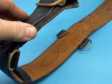 Load image into Gallery viewer, Original British Army Officer's Sam Browne Leather Belt - Approx 36" Waist - The Militaria Shop