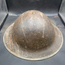 Load image into Gallery viewer, Original WW2 British Army Mk2 "Brodie" Combat Helmet - The Militaria Shop