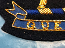 Lade das Bild in den Galerie-Viewer, British Army Bullion Embroidered Blazer Badge - Queen's West Surrey Royal Reg - The Militaria Shop