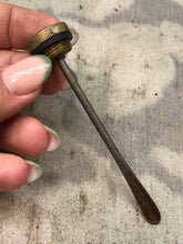 Load image into Gallery viewer, Original WW1 British Army SMLE Enfield Brass Oil Bottle - EFD Marked - The Militaria Shop