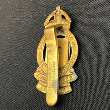 Lade das Bild in den Galerie-Viewer, Genuine WW2 British Army Brass Cap Badge - Royal Army Ordnance Corps - The Militaria Shop