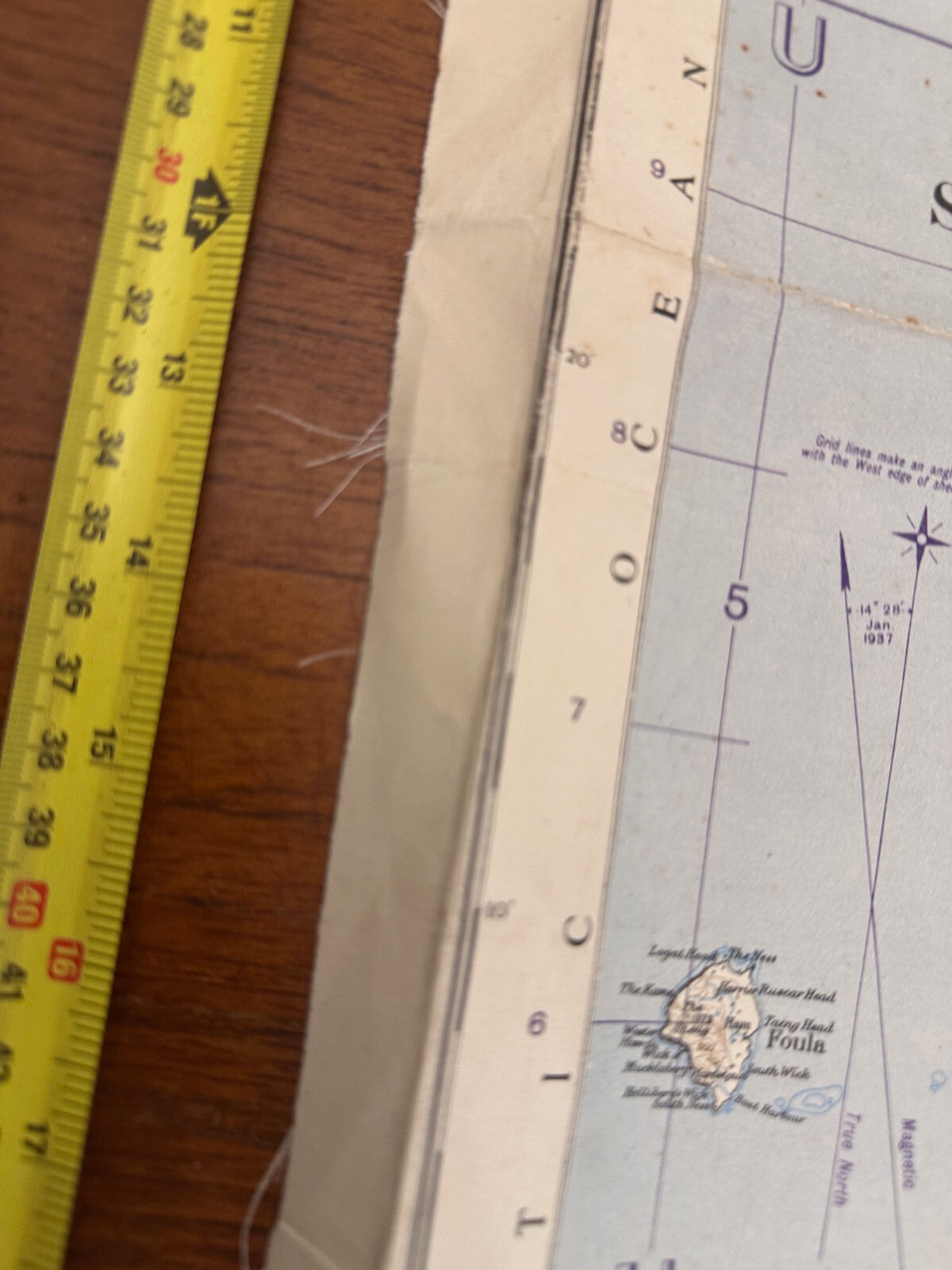 Original WW2 British Army RAF Navy Base Map of Great Britain - Shetland Islands - The Militaria Shop