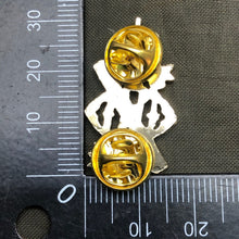 Load image into Gallery viewer, Original British Army Cap Badge - 13th/18th Royal Hussars - The Militaria Shop