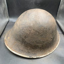 Load image into Gallery viewer, Original British/Canadian Army WW2 Mk3 Turtle High Rivet Combat Steel Helmet - The Militaria Shop