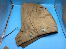 Lade das Bild in den Galerie-Viewer, Original WW2 British Army Tank 'Pixie' Suit Hood with Brass Poppers - The Militaria Shop