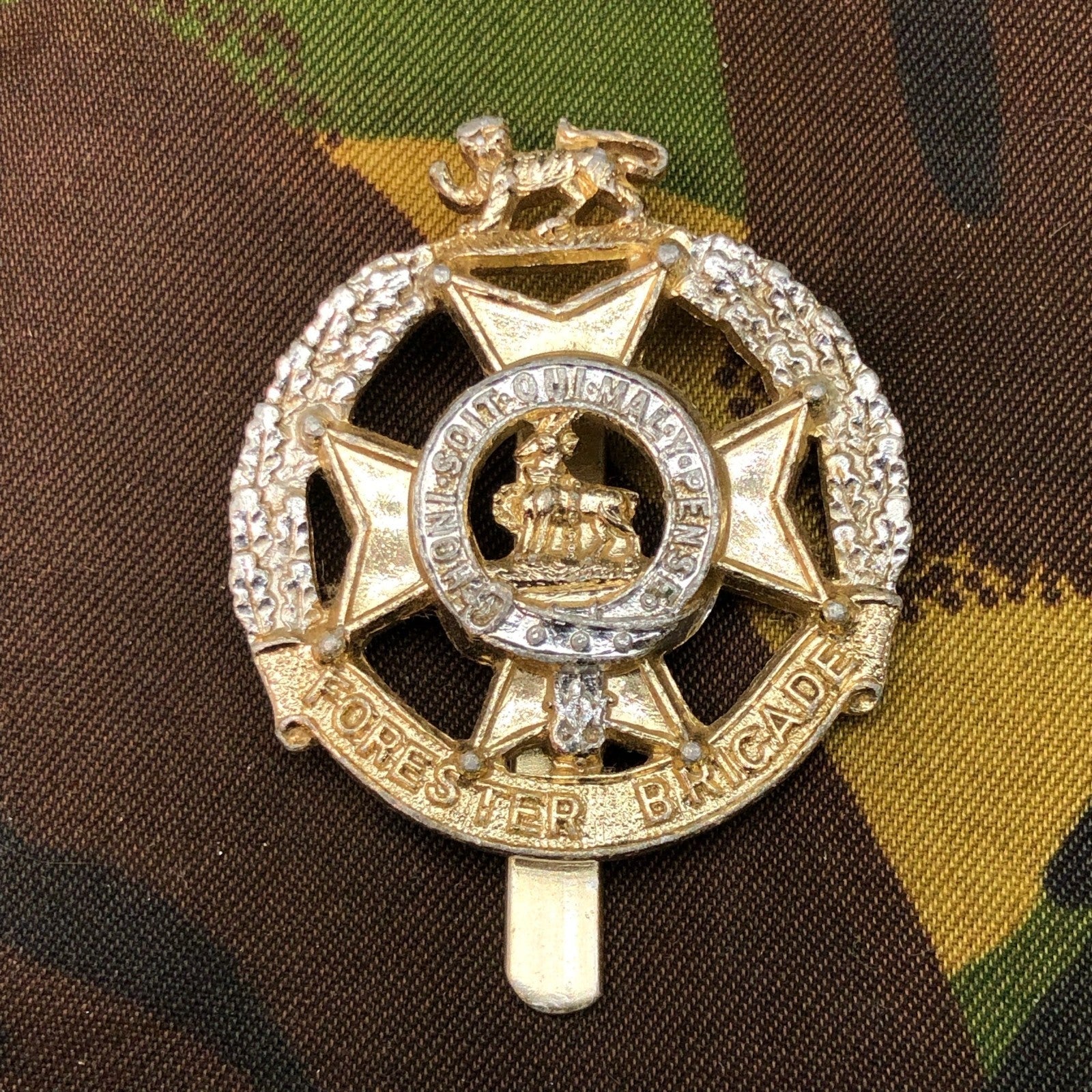 Original British Staybrite Army Cap - Forester Brigade - The Militaria Shop