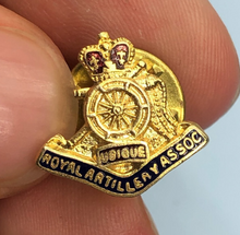 Load image into Gallery viewer, British Army Royal Artillery Assosiation Lapel Pin Badge - The Militaria Shop