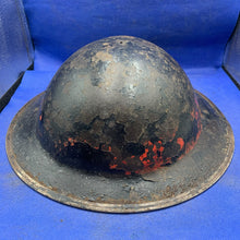 Load image into Gallery viewer, Original WW2 British Army Mk2 Brodie Combat Helmet - The Militaria Shop