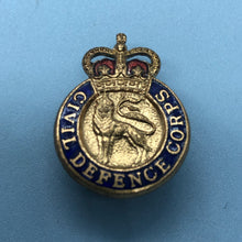 Charger l'image dans la galerie, Original British Army Lapel Pin - Civil Defence Corps - The Militaria Shop