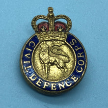 Load image into Gallery viewer, Original British Army Lapel Pin - Civil Defence Corps - The Militaria Shop