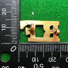 Load image into Gallery viewer, Original WW2 British Army Brass Shoulder Title - Royal Fusiliers - The Militaria Shop
