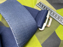 Charger l'image dans la galerie, Original British Royal Navy Blue Canvas Stable Belt - Approx 42" Waist - The Militaria Shop
