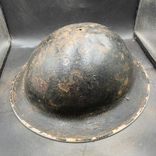 Load image into Gallery viewer, Original British Army WW2 Mk2 Combat Steel Helmet - The Militaria Shop