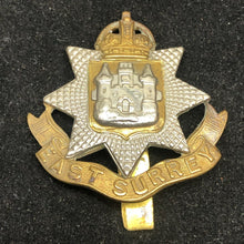 Charger l'image dans la galerie, Original WW2 British Army Cap Badge - The East Surrey Regiment - The Militaria Shop