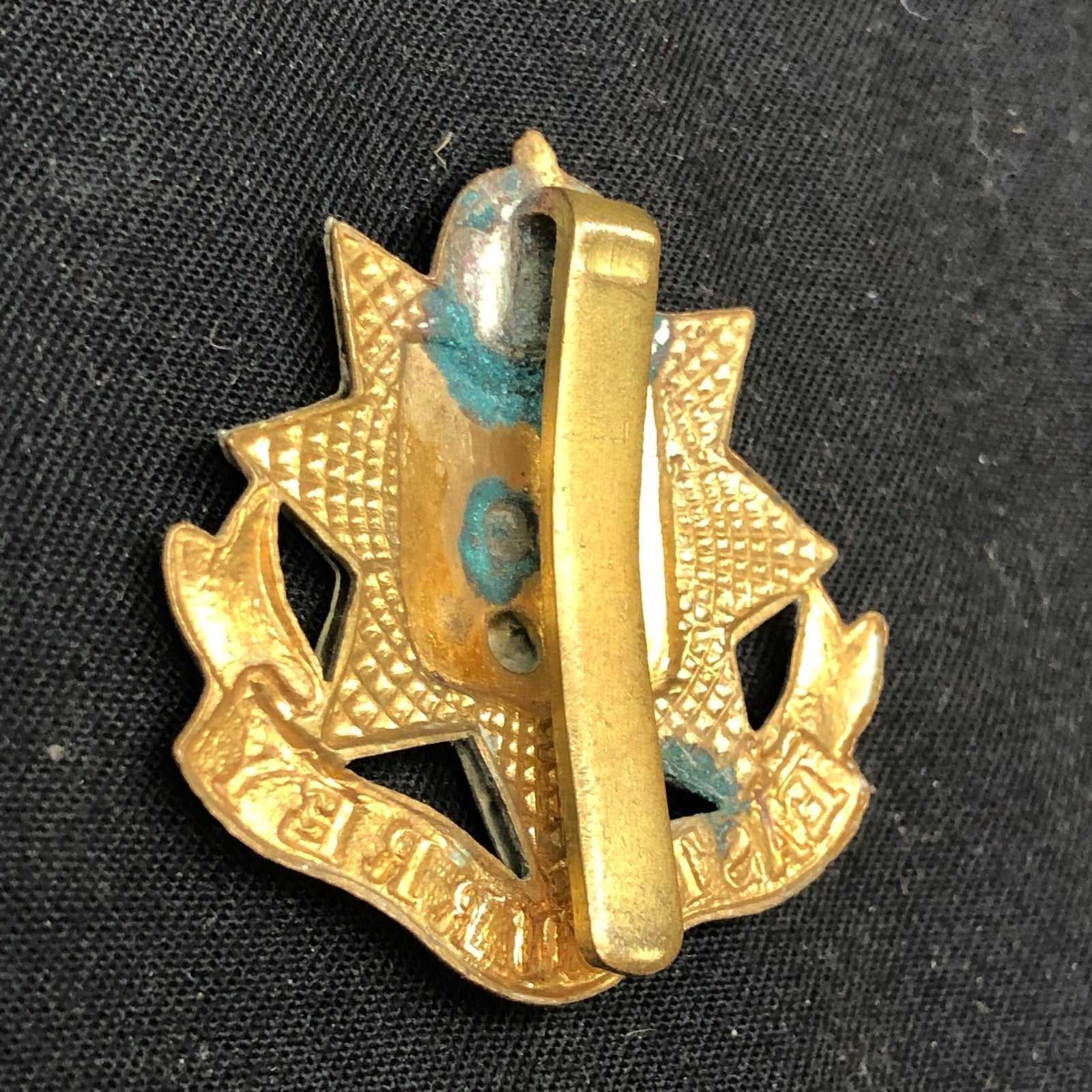 Genuine WW2 British Army Brass Cap Badge - East Surrey Regiment - The Militaria Shop