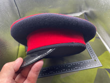 Charger l'image dans la galerie, Genuine British Army Signals Peaked Dress Cap Size 55cm - The Militaria Shop