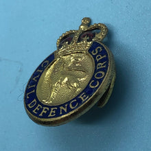 Load image into Gallery viewer, Original British Army Lapel Pin - Civil Defence Corps - The Militaria Shop