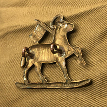 Load image into Gallery viewer, Original WW2 British Army Queen's Royal Regiment (West Surrey) Cap Badge - The Militaria Shop