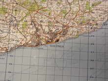 Load image into Gallery viewer, Original WW2 British Army GSGS OS Map of Great Britain - Hastings - The Militaria Shop