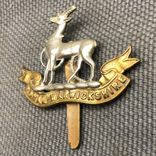 Load image into Gallery viewer, Original WW2 British Army Cap Badge - Royal Warwickshire - The Militaria Shop
