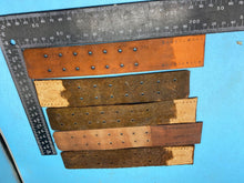 Lade das Bild in den Galerie-Viewer, WW2 German Army belt leather fastening strip. Black Leather Reproduction - The Militaria Shop
