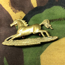 Load image into Gallery viewer, Original British Army Cap Badge - 3rd The King's Own Hussars - The Militaria Shop